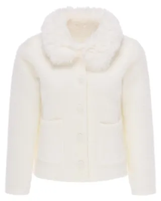 Image de Gilet en tricot pour femme - blanc, taille XS