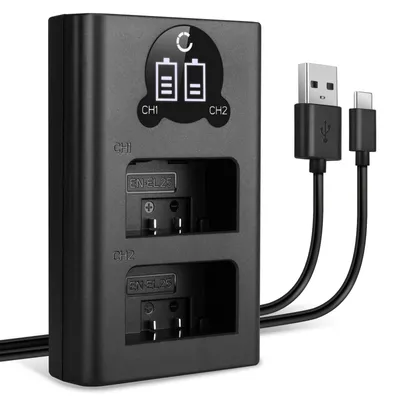 Image de CELLONIC Chargeur Double EN-EL25 Smart et Rapide compatible avec Alimentation Dual MH-32 de Charge