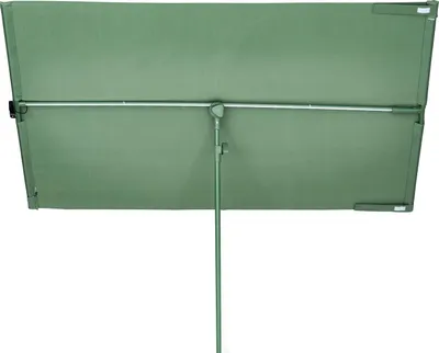 Produktbild von Blumfeldt Sonnenschirm für Balkon Rechteckig, Sonnenschirm mit LED Beleuchtung, Wasserdicht & UV-Schutz, Balkon Sonnenschirm für Terrasse & Garten, Höhenverstellbarer Balkon Schirm Sonnenschutz