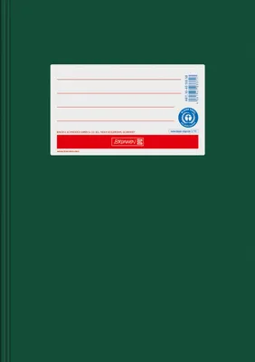 Produktbild von BRUNNEN Hefthülle A5 Papier dunkelgrün