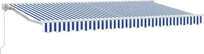 Obrázok produktu pre Rám na markízu vidaXL, modro-biely, 350 x 200 cm