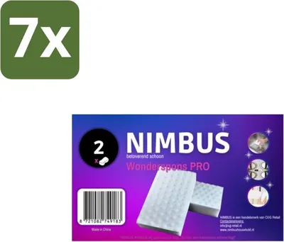 Productafbeelding van NIMBUS – Wonderspons Pro – Voordeelverpakking – 7 stuks