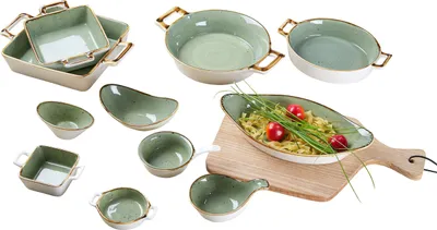 Produktbild von Servierschale rund 10x7cm 8er Set Romo grün