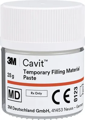 Produktbild von 3M ESPE Cavit Verschlussmasse, selbsthärtend, röntgensichtbar, provisorisch, 28g, Rot