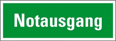 Produktbild von Dreifke® Schild I Rettungszeichen Notausgang, praxisbewährt, Kunststoff, 297x...