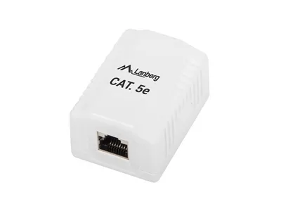 Image de Lanberg OS5-0001-W Prise réseau Cat5e blanc (OS5-0001-W)