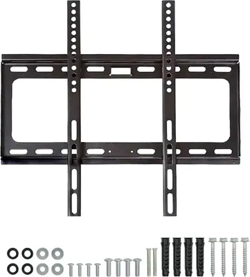 Immagine prodotto di Supporto a parete per TV Intirilife in acciaio inox - Dimensioni 46 x 42,7 x 2,3 cm - VESA da 200 x 200 mm a 400 x 400 mm - Carico massimo 50 kg - Supporto TV adatto alla maggior parte dei televisori da 26 a 65 pollici. Carico massimo 50 kg - Supporto TV adatto alla maggior parte dei televisori da 26 a 65 pollici