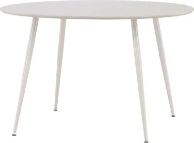 Produktbild von FURNLUX Dining Table Plaza Beige 120cm / Hauptfarbe: Beige / Abmessungen: 120 x 120 x 75 cm