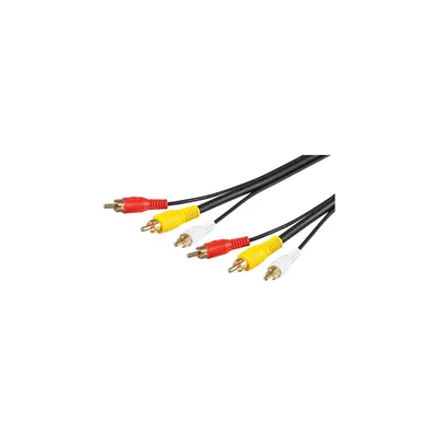Produktbild von Transmedia Verbindungskabel; 3x Cinchstecker - 3x Cinchstecker, 10,0 m, V 12-10 G