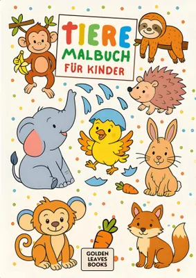 Produktbild von Tiere Malbuch für Kinder