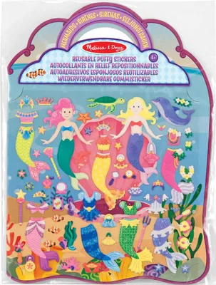 Produktbild von Melissa & Doug Wiederverwendbare Gummisticker - Meerjungfrau