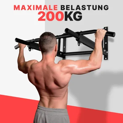 Obrázek produktu pro Nástěnná tyč na přitahování, pro multifunkční trénink, kotvy z nerezové oceli
