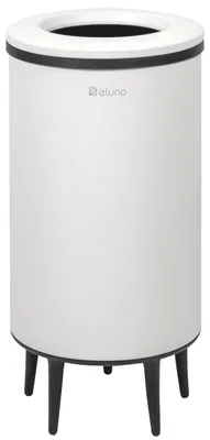 Produktbild von eluno Multifunktionstonne, Abfalleimer, 36 Liter Fassungsvermögen aus weißem Metall