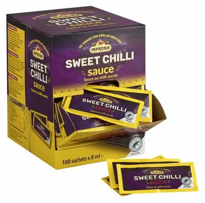 Produktbild von Inproba Sweet Chili Sauce – 100 Beutel à 8 ml – Rainforest Alliance