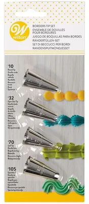 Produktbild von Wilton Decorating Borders Tip Spritztüllen, Set/4