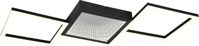 Obrázek produktu pro Stropní svítidlo LED, kov, matná černá, stmívač, š 66 cm