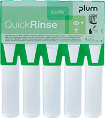 Produktbild von Plum Augenspülampulle QuickRinse 20ml (Refill a 5 Stck.) enthält 0,9% Natriumchloridl - 5160