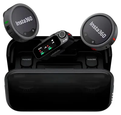 Produktbild von Insta360 Mic Pro, Tragbares/Lavalier-Mikrofon, 400 m, Cardioid/Bidirectional/Omnidirectional microphone, 130 dB, 20 - 20000 Hz, Akku