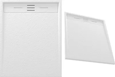 Zdjęcie produktu dla Brodzik Granitan | VIVA - 100 x 80 cm - Biały - Powierzchnia antypoślizgowa - Elegancki design
