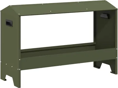 Immagine prodotto di vidaXL Mangiatoia per polli verde oliva 81 x 32 x 53,5 cm