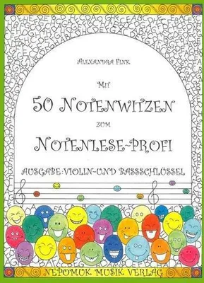 Obrázok produktu pre Mit 50 Notenwitzen zum Notenlese-Profi, Ausgabe: Violin- und Bassschlüssel