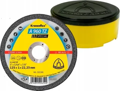 Zdjęcie produktu dla Tarcza do cięcia stali 125x1 KLINGSPOR A960TZ
