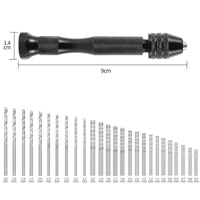 Obrázek produktu pro INF 49 PC 0,5-3,0 mm Sada mini vrtáků z rychlořezné oceli Černá