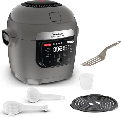 Obrázok produktu pre Moulinex Multicook Fry – multifunkčný hrniec s funkciou fritovania, 12 programov, objem 6 l, s príslušenstvom