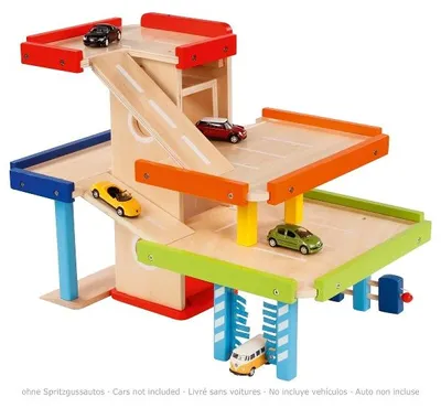 Obrázek produktu pro goki 53821 Parkoviště 51,9 x 31,4 x 38,5 cm, dřevo