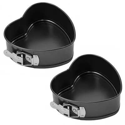 Produktbild von Springform Herzförmig 2er Set 15 cm Antihaftbeschichtet