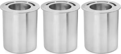 Immagine prodotto di Moritz 3x lattina in acciaio inox per etanolo 500 ml + piastra di risparmio bioetanolo combustione gel lattina tavolo camino tavolo fuoco camino