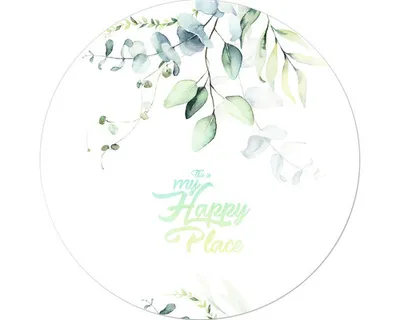 Produktbild von Glasbild Leaves IV GLR107 Ø 50 cm