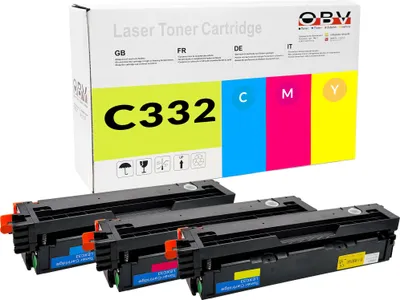 Produktbild von Kompatibler Toner Set für C 3224 dw C 3326 dw C 3426 dW als Ersatz für C3220C0 C3220M0 C3220Y0 Cyan Magenta Gelb - ca. 1500 Seiten - C3220