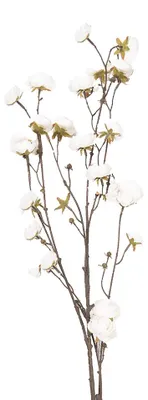 Productafbeelding van Clayre & Eef Kunstbloem, 115 cm, wit, kunststof