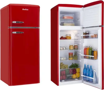 Produktbild von Amica Kühl-/Gefrierkombi KGC 15630R, Retro-look