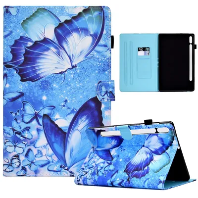 Zdjęcie produktu dla Etui ochronne na tablet Samsung Galaxy Tab S8 Case Cover Bag Bumper Wallet, Kolor: Motyle, Model: Samsung Galaxy Tab S8