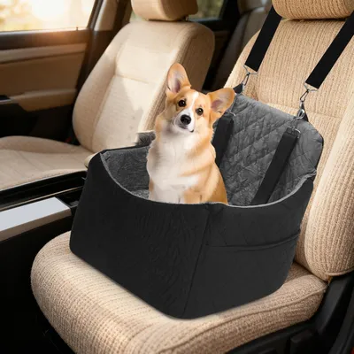 Produktbild von Waschbarer Autositz für Hunde mit verstellbaren Gurten