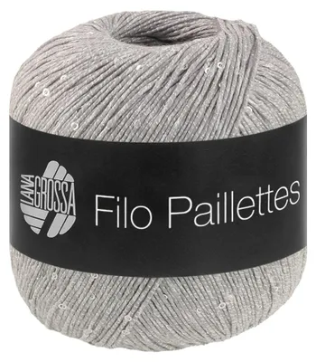 Produktbild von Lana Grossa - Filo Paillettes 0014 hellgrau
