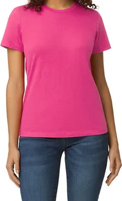 Produktbild von Gildan 65000L | Damen Softstyle® Midweight WomenŽs T-Shirt - Farbe: Heliconia - Größe: M