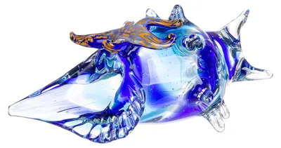 Zdjęcie produktu dla Gilde Glasart, Dekoobjekt, Muschel,  Muschel mit Seestern , Glas, blau, VE 1, L. 17 cm, B. 31 cm, H. 14 cm Höhe: 14.00 cm Breite: 31.00 cm Tiefe: 17.00cm  59380