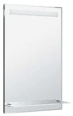 Immagine prodotto di Accessori Aqualine - Specchio con luce LED 500x800 mm e mensola, cromo ATH52