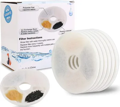 Produktbild von Filter kompatibel für Catit Flower Fountains Catit Design Senses Springbrunnen und Catit Fresh Clear Edelstahl Top Trink