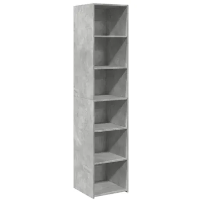 Immagine prodotto di Credenza Grigio Cemento 40x41x185cm in Legno Multistrato