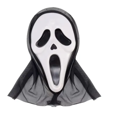 Produktbild von Scream Maske Kostümmaske - für Herren & Damen als Kostüm für Halloween - Ghostface Horror Verkleidung Ghostmaske