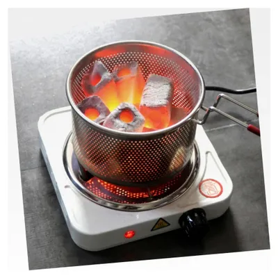 Produktbild von Tragbarer Holzkohlekorb mit 14 cm Durchmesser für Camping und Outdoor