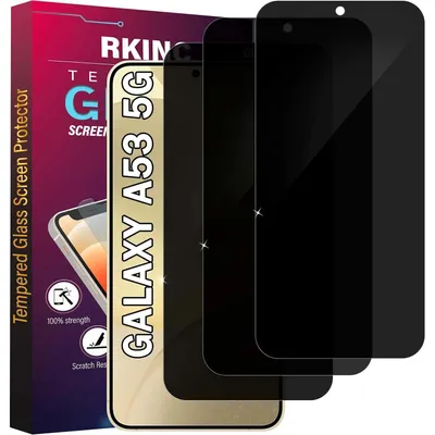 Produktbild von Displayschutzfolie Panzerglas für Samsung Galaxy A53 5G, 3 Stück, Sichtschutz, Anti-Spähen, Kratzfest