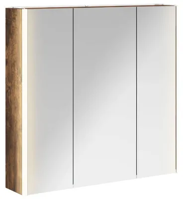 Obrázek produktu pro vidaXL Zrcadlová skříňka do koupelny, kouřový dub, 73,5 x 15,5 x 70 cm