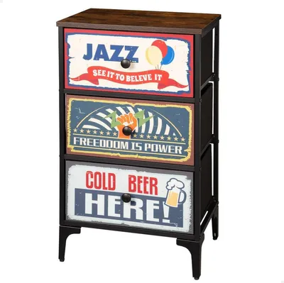 Obrázek produktu pro Max Home Vintage-retro komoda Pestrobarevná Pestrobarevná Jedna velikost