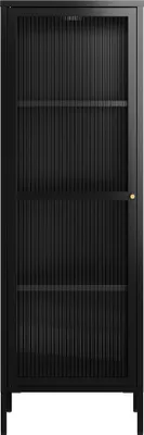 Produktbild von Vitrinenschrank ’Säkylä’ mit 1 Tür Stahl 150 x 50 x 35 cm Schwarz