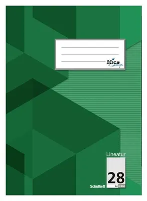 Produktbild von Doppelheft A4 - Lineatur 28 - kariert mit Doppelrand - 32 Blatt